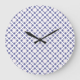 Grande Horloge Ronde Modèle de pendentif Croix Bleue