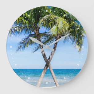 Grande Horloge Ronde Modèle de photo personnalisé DIY