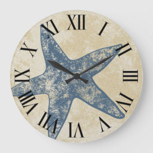 Grande Horloge Ronde Modern Wall Clock - Starfish Clock