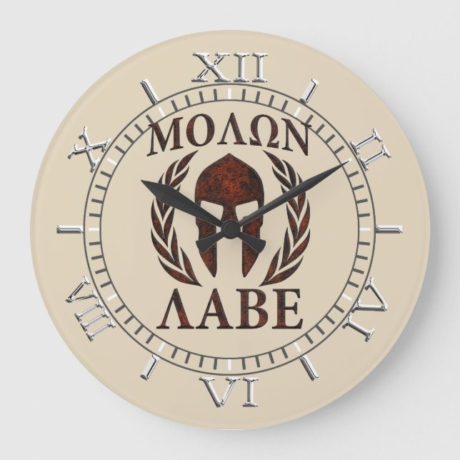 Grande Horloge Ronde Molon Labe Warrior (Recto)