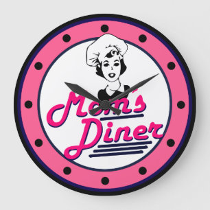 Grande Horloge Ronde Moms Kitchen Wall