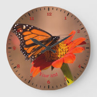 Monarch butterfly on tithonia flower