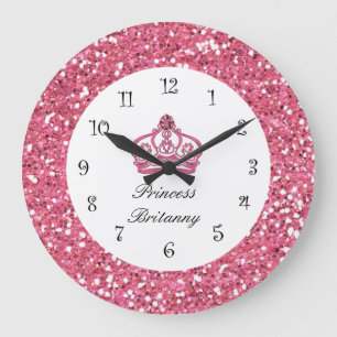 Grande Horloge Ronde Mongram Royal Princess Jewel Wall Clock