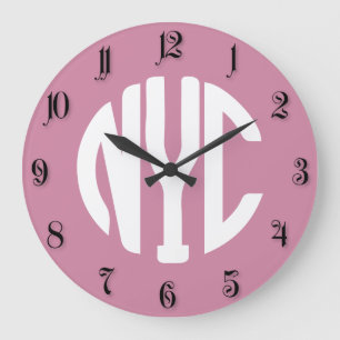 Grande Horloge Ronde monogramme de New York