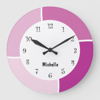 Grande Horloge Ronde Monogramme rose