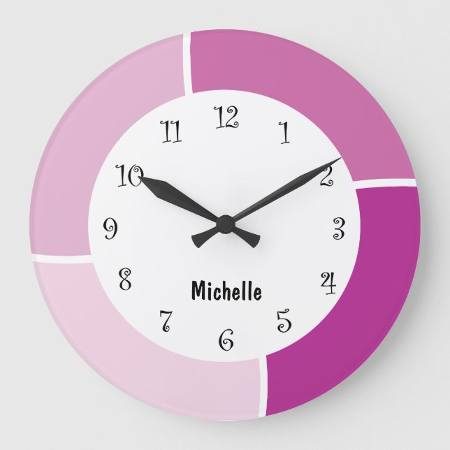 Grande Horloge Ronde Monogramme rose (Recto)