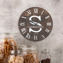 Monogramme rustique vintage Nom de famille