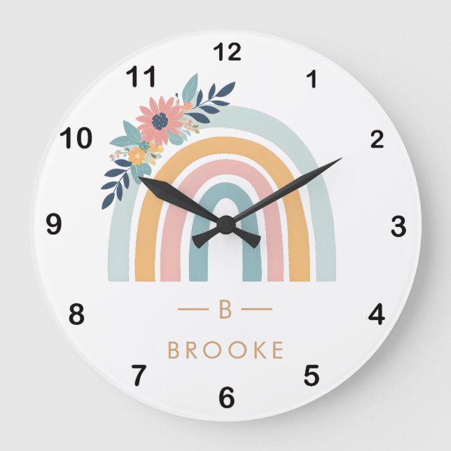Grande Horloge Ronde Monogramme tendance rose (Recto)
