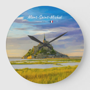 Grande Horloge Ronde Mont-Saint-Michel, France - Abbaye médiévale