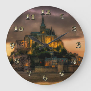 Grande Horloge Ronde Mont St Michel Island Church Normandy