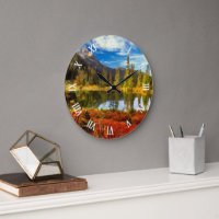 Montagnes de Forest Lake Couleurs d'Automne Art Aq
