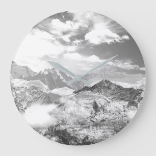 Grande Horloge Ronde Montagnes (montage photo) 3