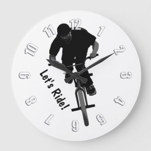 Grande Horloge Ronde Montons - le cavalier de BMX