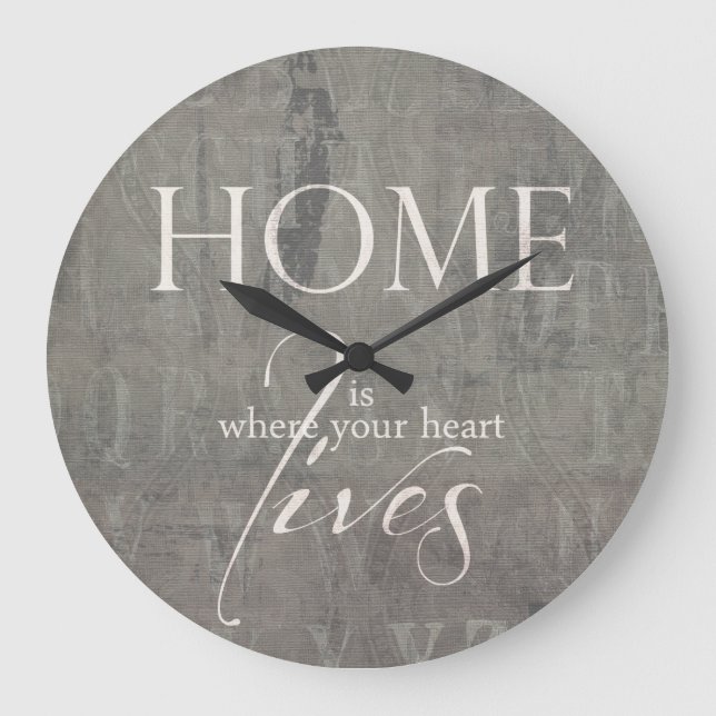 Grande Horloge Ronde Montre de Wanduh (Recto)
