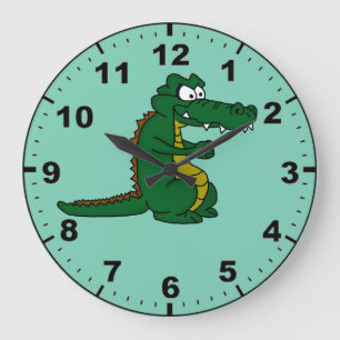 Grande Horloge Ronde Montres à poignet en crocodile
