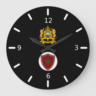 Grande Horloge Ronde Morocco flag-coat arms large clock