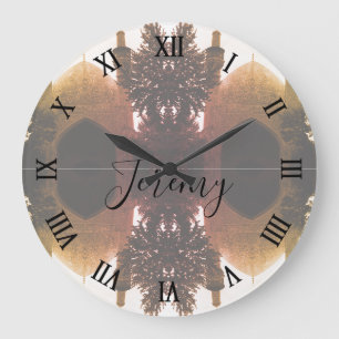 Grande Horloge Ronde Mosquée royale d'Ispahan en Iran vintage