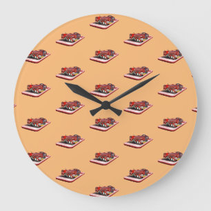Grande Horloge Ronde Moteurs D'Incendie À Vitesse