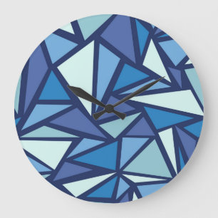 Grande Horloge Ronde motif Abstrait