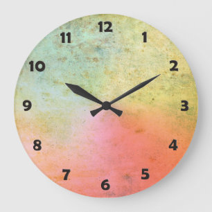 Grande Horloge Ronde Motif antique d'arts pour votre conception