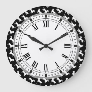 Grande Horloge Ronde Motif de base de teckel