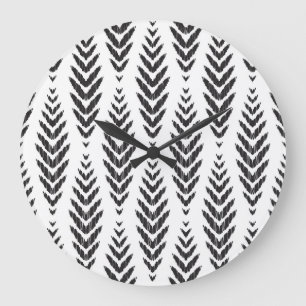 Grande Horloge Ronde Motif en fer forgé pour décoration familiale.