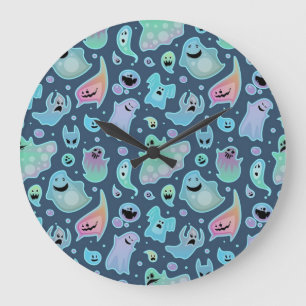 Grande Horloge Ronde Motif fantôme