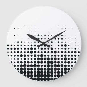 Grande Horloge Ronde Motif géométrique circulaire moderne, ludique et u