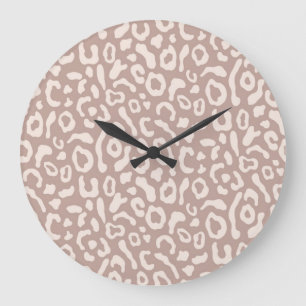 Grande Horloge Ronde Motif imprimé animal