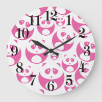 Motif Panda rose et blanc Kawaii Baby