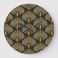 Motif paon d'or Art déco
