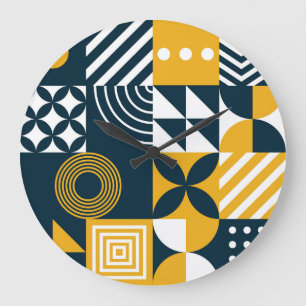 Grande Horloge Ronde Motif universel : Papier peint, Textile, Web.
