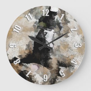 Grande Horloge Ronde Motocross Dirt-Bike Racer