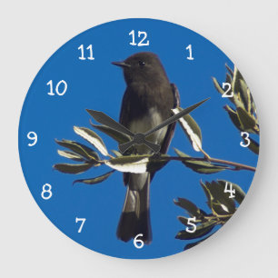 Grande Horloge Ronde Moucherolle perché