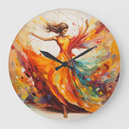 Grande Horloge Ronde Mouvement dynamique