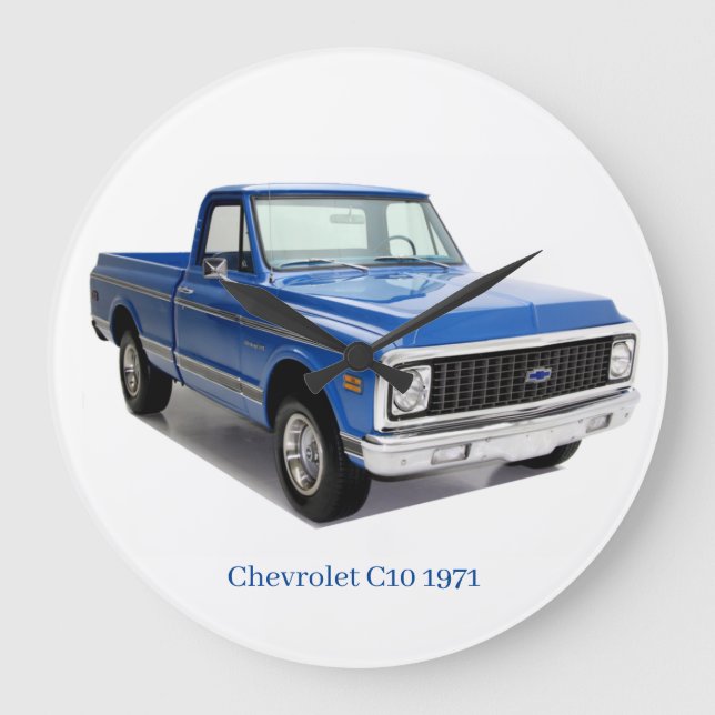 Grande Horloge Ronde Mur acrylique (Recto)