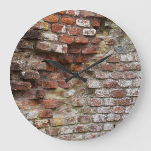 Grande Horloge Ronde Mur de briques