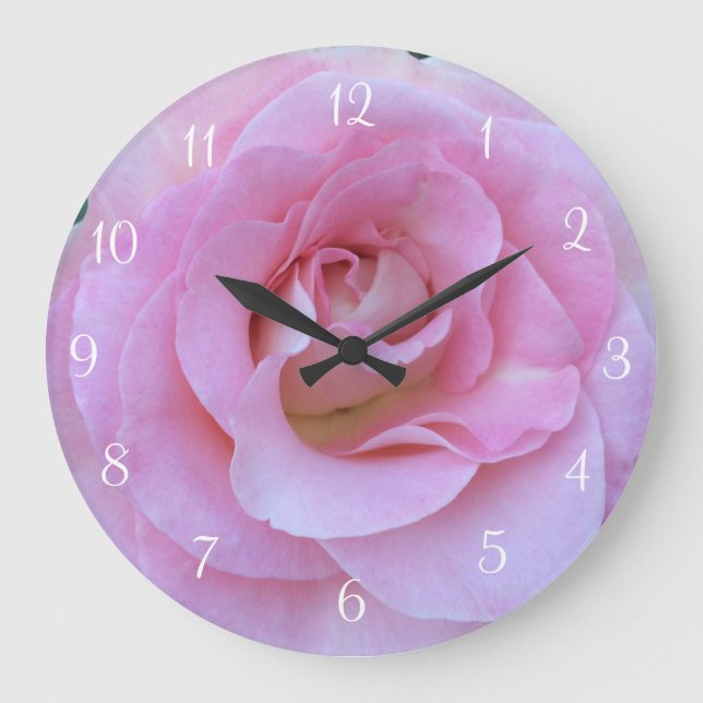 Grande Horloge Ronde Mur ronde rose (Recto)