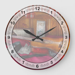 Grande Horloge Ronde Musique - Guitare - Cette vieille ambiance country