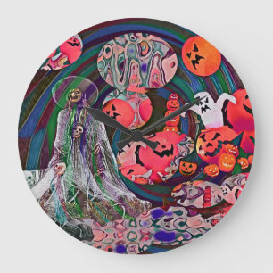 Grande Horloge Ronde My Super Halloween V3