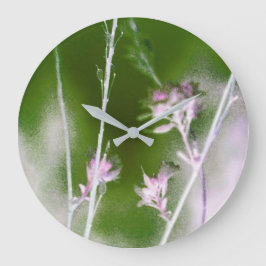 Grande Horloge Ronde Mystical Forest Bloom – Romantic Flowers & Trees