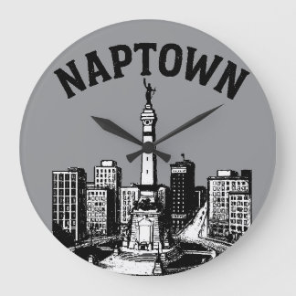 Grande Horloge Ronde Naptown Indianapolis Indiana