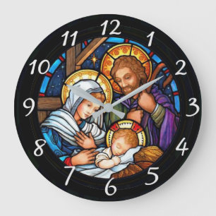 Grande Horloge Ronde Nativité