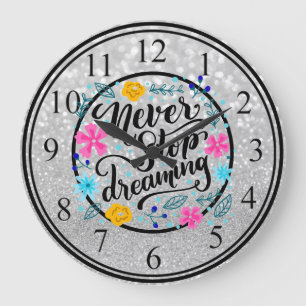 Grande Horloge Ronde Ne jamais cesser de croire