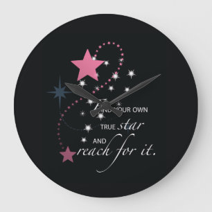 Grande Horloge Ronde Niece Graduation Star, Gift, Custom Round Gifts