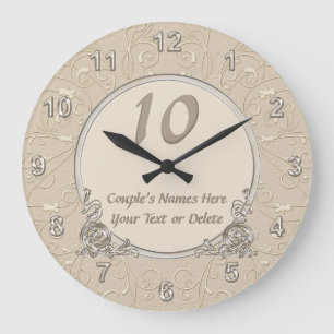 Grande Horloge Ronde N'IMPORTE QUELLE ANNÉE D'Horloge Personnalisée