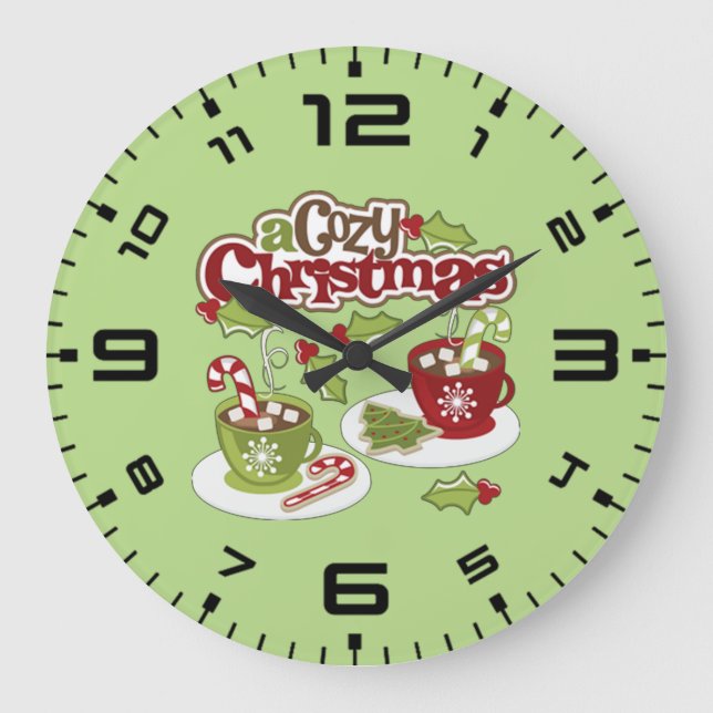 Grande Horloge Ronde Noël cosy (Recto)