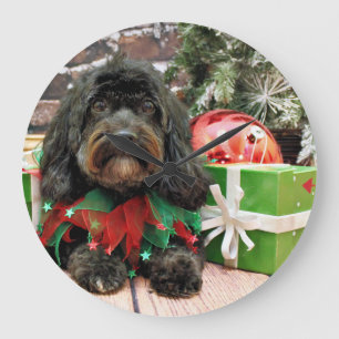 Grande Horloge Ronde Noël - Shih Tzu X - Bella