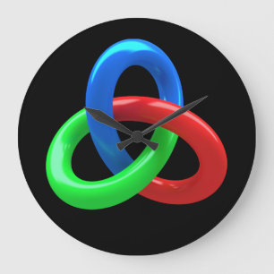 Grande Horloge Ronde Noeud trefoil