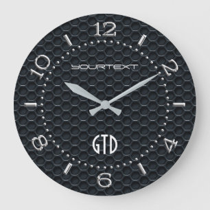 Grande Horloge Ronde Noir des véhicules à moteur industriel